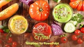  Presentation with smoothie - Cool new PPT layouts with vegetable-soup-gazpacho-or-smoothie backdrop and a tawny brown colored foreground