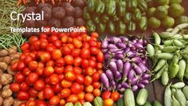  Presentation with market at jaisalmer india - PPT theme consisting of vegetables at vegetable market india background and a tawny brown colored foreground