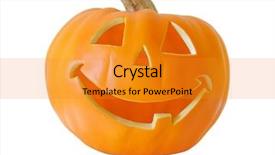  Presentation with pure white - Presentation with vegetables carving - halloween jack-o-lantern isolated on pure background and a gold colored foreground