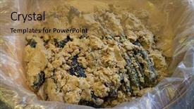  Presentation with rice bran - Presentation theme with vegetables fermented in rice bran background and a coral colored foreground