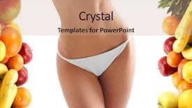  Presentation with brown sugar isolated on white - Presentation theme consisting of oranges apples - dieting composition isolated on white background and a coral colored foreground