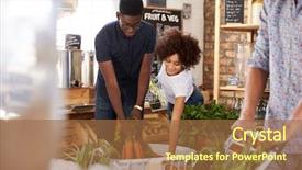  Presentation with fruit and vegetable waste - Cool new slide set with vegetables in sustainable plastic free backdrop and a tawny brown colored foreground