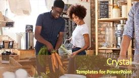  Presentation with fruit and vegetable waste - Amazing PPT layouts having vegetables in sustainable plastic free backdrop and a tawny brown colored foreground