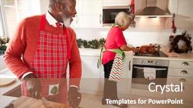  Presentation with christmas black - PPT layouts having vegetables in the foreground turn background and a coral colored foreground