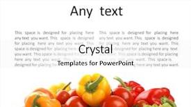  Presentation with border - Audience pleasing slides consisting of vegetables isolated on white backdrop and a white colored foreground