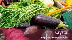  Presentation with agricultural products - Audience pleasing slide deck consisting of vegetables market in italy agricultural backdrop and a tawny brown colored foreground