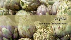  Presentation with agricultural products - PPT theme featuring vegetables market in italy agricultural background and a yellow colored foreground