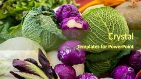  Presentation with agricultural products - Amazing PPT theme having vegetables market in italy agricultural backdrop and a tawny brown colored foreground