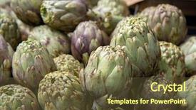  Presentation with agricultural products - Slide set consisting of vegetables market in italy agricultural background and a tawny brown colored foreground