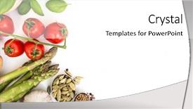  Presentation with hydroponics vegetables hydroponic vegetable - Slides having vegetables on a white background background and a white colored foreground