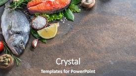  Presentation with graphite - Presentation design featuring vegetables on the graphite background and a gray colored foreground
