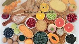  Presentation with health diet - Beautiful presentation featuring vegetables whole grain bread grains backdrop and a coral colored foreground