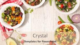  Presentation with vegetarian - Cool new presentation with vegetarian bowl salad backdrop and a lemonade colored foreground