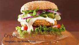  Presentation with veggie - Slide set enhanced with  background and a  colored foreground