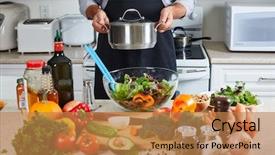  Presentation with cooking - Cool new presentation theme with  backdrop and a  colored foreground