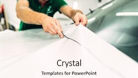  Presentation with paint - Slides enhanced with vehicle - car paint protection protect coating background and a pink colored foreground