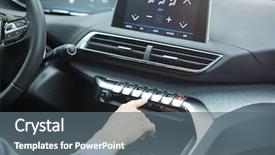  Presentation with transportation - Presentation consisting of vehicle concept - woman using car background and a gray colored foreground