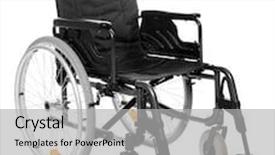  Presentation with vehicle - Slides consisting of sanatarium - vehicle for handicapped persons background and a light gray colored foreground