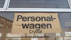  Presentation with staff - Slide set featuring vehicle on vintage german tram background and a coral colored foreground