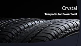  Presentation with tires - Slides having vehicle-tires-ot-tyres background and a black colored foreground