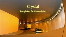  Presentation with vehicles - Presentation consisting of vehicles moving through the tunnel background and a tawny brown colored foreground