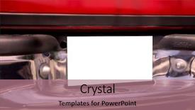  Presentation with end - Beautiful theme featuring vehicular - rear end of red truck backdrop and a coral colored foreground