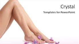  Presentation with vein - Presentation design with vein - beautiful women's legs with little background and a white colored foreground