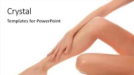  Presentation with female - Cool new presentation with vein - female legs and hands white backdrop and a white colored foreground