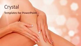  Presentation with vein - Amazing PPT layouts having vein - legs of a woman backdrop and a lemonade colored foreground