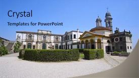  Presentation with old - Presentation theme with veiw-of-the-cathedral background and a light blue colored foreground