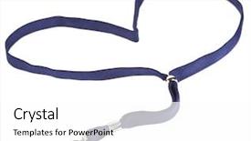  Presentation with 3d isolated t rex head - Slide deck enhanced with velentine - lanyard heart for badge tag background and a white colored foreground