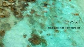  Presentation with forest stream - Presentation theme enhanced with velika-korita-or-great-canyon background and a seafoam green colored foreground