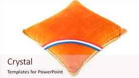  Presentation with orange colour abstract gold - Cool new presentation with velvet orange pillow with golden backdrop and a lemonade colored foreground