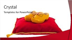  Presentation with royal luxury gold and silver - Slide deck consisting of velvet pillow with golden rope background and a white colored foreground