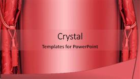  Presentation with curtains - Amazing presentation theme having velvet rope - golden silky curtains backdrop and a coral colored foreground