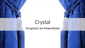  Presentation with curtain - Presentation theme with velvet rope - luxury curtain with a copy-space background and a white colored foreground