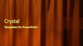  Presentation with red curtain - Beautiful theme featuring velvet rope - red curtain background backdrop and a tawny brown colored foreground