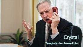  Presentation with angry animals - Presentation theme having vendor mangement - angry businessman yelling background and a wine colored foreground