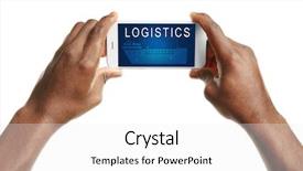  Presentation with vendor - Cool new theme with vendor mangement - male hands with phone backdrop and a  colored foreground