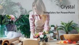  Presentation with periodic table chemistry radon - Cool new slide set with vendor selection - picture of florist composing bouquet backdrop and a  colored foreground