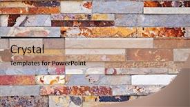  Presentation with renewable energy and natural gas - Beautiful presentation design featuring veneers - background of natural slate stone backdrop and a coral colored foreground
