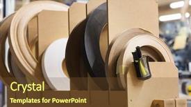  Presentation with furniture industry - Theme having veneers - production manufacture and woodworking industry background and a  colored foreground