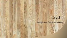  Presentation with aluminium seamless metal texture - Slide deck with veneers - seamless texture of ash-tree furniture background and a coral colored foreground