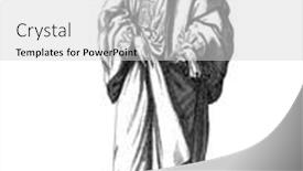  Presentation with engraving - Slides having venetian-nobleman-in-summer-dress background and a light gray colored foreground