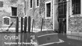  Presentation with canal - Audience pleasing PPT layouts consisting of venetian-side-canal-with-old backdrop and a gray colored foreground