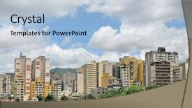  Presentation with venezuela - Theme featuring venezuela - caracas background and a light blue colored foreground