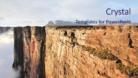  Presentation with venezuela - Cool new presentation theme with venezuela - sheer cliffs of mount roraima backdrop and a sky blue colored foreground