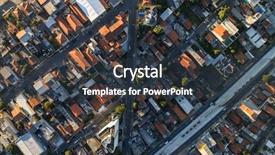  Presentation with neighborhood - Slide deck having venezuela - top view of suburban neighborhood background and a tawny brown colored foreground