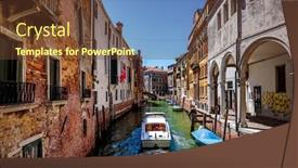  Presentation with venice - Colorful theme enhanced with venice a bright sunny day backdrop and a tawny brown colored foreground