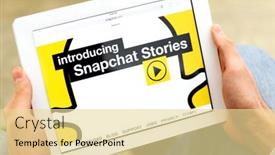  Presentation with computer attack - Colorful presentation enhanced with industrial zone steel pipelines and backdrop and a ocean colored foreground